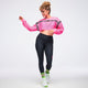 Dale-Z Long Sleeve Crew Neck Crop Top - Gumball