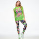 Dale-Z Oversized Mesh Long Sleeve Top - Get in Lime