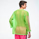 Dale-Z Oversized Mesh Long Sleeve Top - Get in Lime