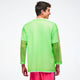 Dale-Z Oversized Mesh Long Sleeve Top - Get in Lime