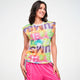 Electric Feel Muscle Tank With Extended Shoulder