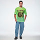 Ultrabright Oversized Mesh V-Neck Top - Get in Lime