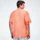 Dale-Z Oversized Mesh V-Neck Top - Orange You Hot