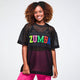 Zumba Worldwide Boxy Mesh Top