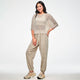 Zumba Mesh Crop Top - Beige