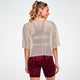 Zumba Mesh Crop Top - Beige