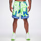 Dale-Z Men's Mesh Shorts - Green/Blue