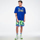 Dale-Z Men's Mesh Shorts - Green/Blue