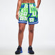 Dale-Z Men's Mesh Shorts - Green/Blue