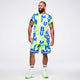 Dale-Z Plush Half Crew Sock - Surfs Up Blue
