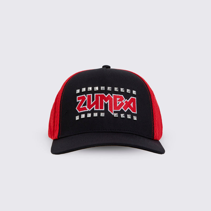Rock n Roll Curved Brim Mesh Hat - Bold Black