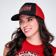 Rock n Roll Curved Brim Mesh Hat - Bold Black